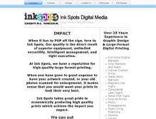 Tablet Screenshot of inkspotsdigitalmedia.com